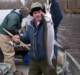 Drift boat steelhead fishing along the Salmon River in Pulaski NY.